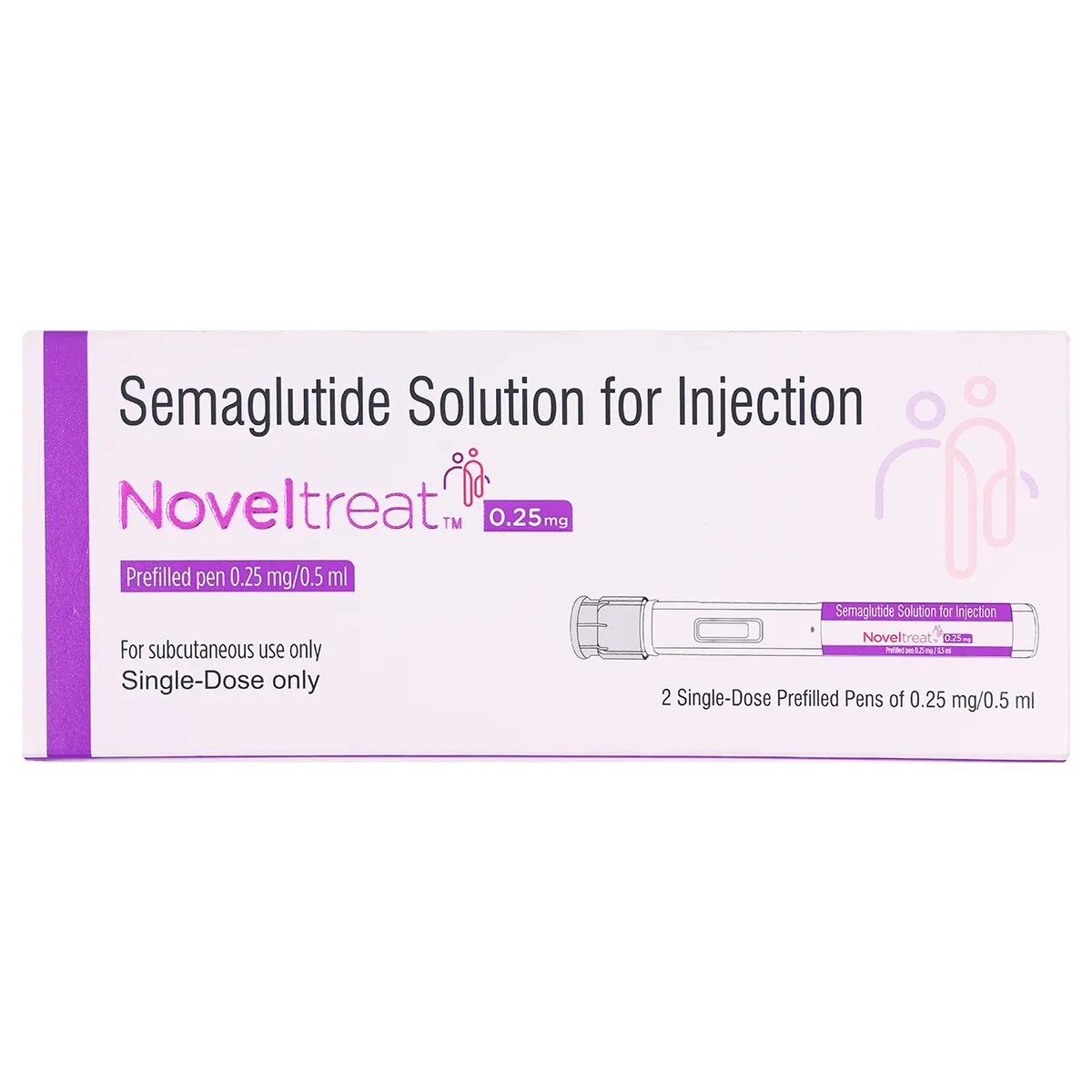 noveltreat 0.25 mg Semaglutide 0.25 Injection (Noveltreat) - Image 1